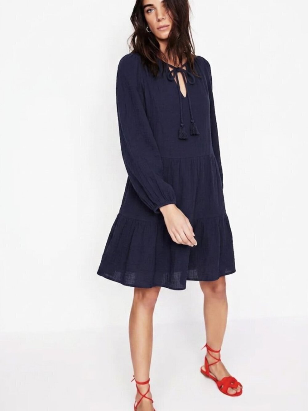 Boden Tiered Mini Dress